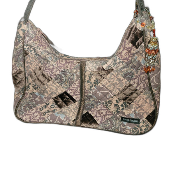 Bella Taylor Quilted Blakely Handbag Shoulderbag Tote Purse Preowned - Picture 4 of 11